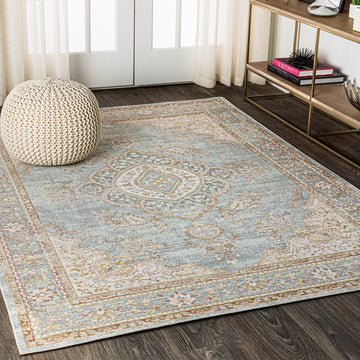 Khilana Floral Medallion Area Rug